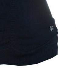 Pre Owned بلوزة روبرتو كافالي سوداء مغزولة برقبة  ضيقة M