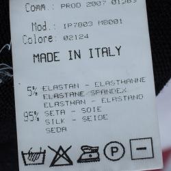 Pre Owned بلوزة روبرتو كافالي سوداء مغزولة برقبة  ضيقة M