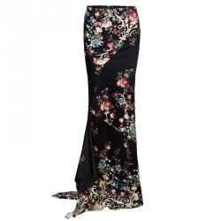 Roberto Cavalli Floral Top And Skirt Set S