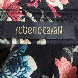 Roberto Cavalli Floral Top And Skirt Set S