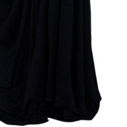 Pre Owned Roberto Cavalli Black Empire Waist Gathered Gown S