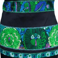 مملوكة مسبقًا Roberto Cavalli Printed Paneled Top And Skirt Set M