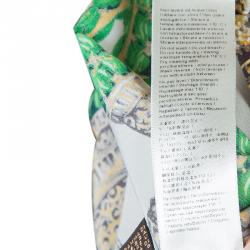 Pre Owned Roberto Cavalli Multicolor Glitter Detail Print Long Sleeve Silk Blouse M