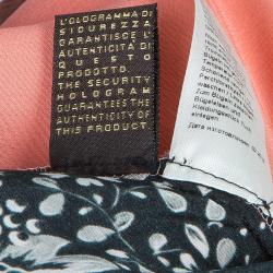 مملوكة مسبقًا Roberto Cavalli Multicolor Patch Printed Silk Long Sleeve Dress M