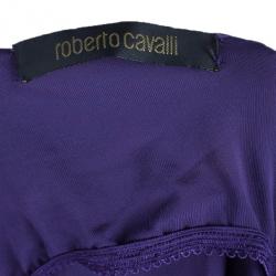 مملوكة مسبقًا Roberto Cavalli Halterneck Embellished Cocktail Dress S