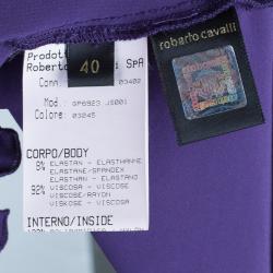 مملوكة مسبقًا Roberto Cavalli Halterneck Embellished Cocktail Dress S