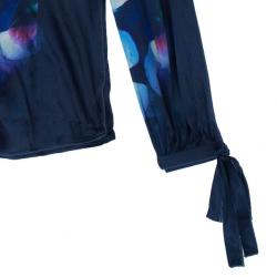 مملوكة مسبقًا Roberto Cavalli Multicolor Floral Silk Blouse S