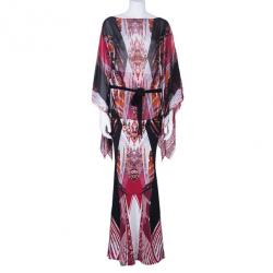 Roberto Cavalli Abstract Printed Top And Skirt Set S/M