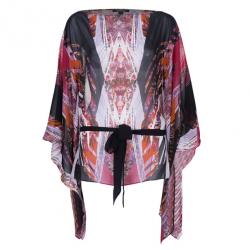 Roberto Cavalli Abstract Printed Top And Skirt Set S/M
