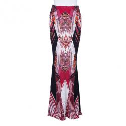 Roberto Cavalli Abstract Printed Top And Skirt Set S/M