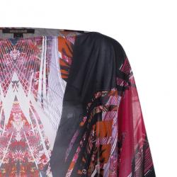 Roberto Cavalli Abstract Printed Top And Skirt Set S/M