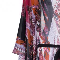 Roberto Cavalli Abstract Printed Top And Skirt Set S/M
