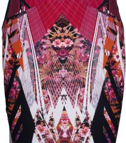 Roberto Cavalli Abstract Printed Top And Skirt Set S/M