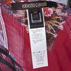Roberto Cavalli Abstract Printed Top And Skirt Set S/M