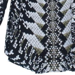 Pre Owned Roberto Cavalli Snake Print Top M