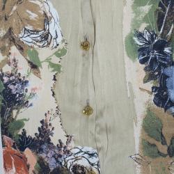 Pre Owned Roberto Cavalli Silk Floral Shirt M