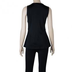 Pre Owned Roberto Cavalli Stretch Draped Top L