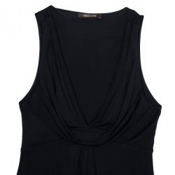 Pre Owned Roberto Cavalli Stretch Draped Top L