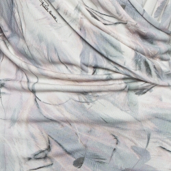 Pre Owned Roberto Cavalli Multicolor Print Jersey Wrap Detail Dress M