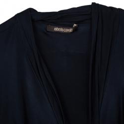 مملوكة مسبقًا Roberto Cavalli Black Print Dress L