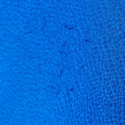 Pre Owned Roberto Cavalli Blue Textured Silk Flared Trousers S