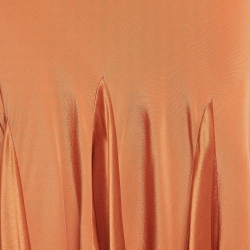 مملوكة مسبقًا Roberto Cavalli Brown Satin Trim Silk Flared Maxi Skirt S