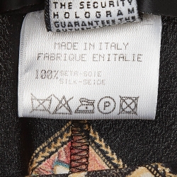 Pre Owned Roberto Cavalli Multicolor Floral Glitter Print Silk Maxi Skirt M