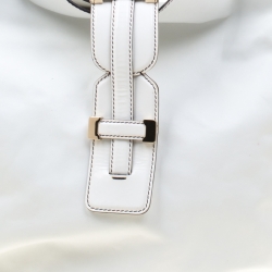 Pre Owned Roberto Cavalli White Leather Hobo