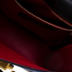 Pre Owned Roberto Cavalli Beige/Blue Leather and Python Hera Crossbody Bag