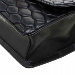 مملوكة مسبقًا Roberto Cavalli Black Leather Crossbody Bag 