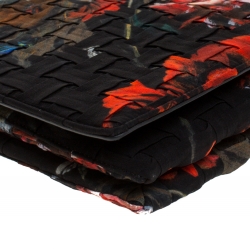 Pre Owned حقيبة كتف روبرتو كافالي سلسلة قلاب طباعة زهور متعددة الألوان