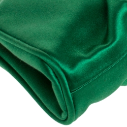 Pre Owned Roberto Cavalli Green Satin Embellished Frame Chain Clutch