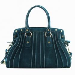 مملوكة مسبقًا Roberto Cavalli Teal Nubuck Tote