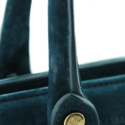 مملوكة مسبقًا Roberto Cavalli Teal Nubuck Tote