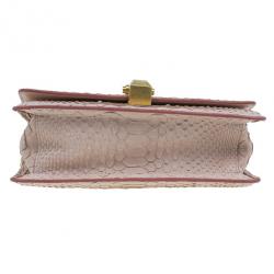 Pre Owned Roberto Cavalli Pink Python Hera Crossbody