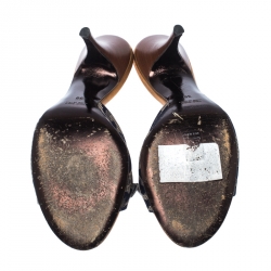 Pre Owned صندل روبرتو كافالي سليب أون وصلة سلسلة كانفاس بيج/ أزرق مقاس 38