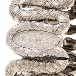 Pre Owned ساعة يد نسائية روبرتو كافالي كليوباترا R7253195615 ستانلس ستيل فضية 40 مم