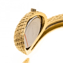 Pre Owned Roberto Cavalli Gold Plated Steel Wild Soul R7253126575 Women's Wristwatch 33 mm