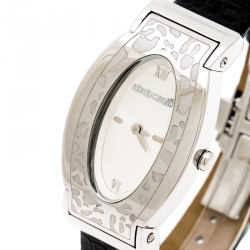 Pre Owned ساعة يد نسائية روبرتو كافالي ديانا R7251118515 ستانلس ستيل فضية 28مم