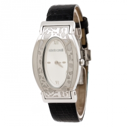 Pre Owned ساعة يد نسائية روبرتو كافالي ديانا R7251118515 ستانلس ستيل فضية 28مم