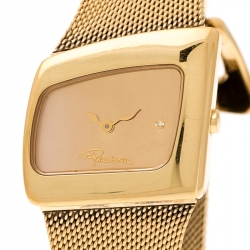 Pre Owned  ساعة يد نسائية روبرتو كافالي كورفو ستانلس ستيل مطلي ذهب 32 مم