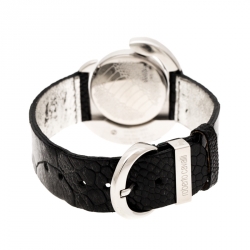 Pre Owned Roberto Cavalli Black Stainless Steel 7251113015 Women's Wristwatch  26 mm