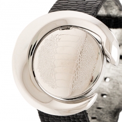Pre Owned Roberto Cavalli Black Stainless Steel 7251113015 Women's Wristwatch  26 mm
