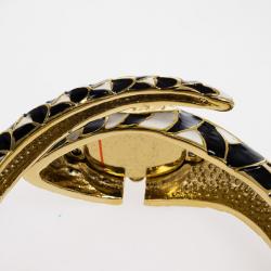 مملوكة مسبقًا Roberto Cavalli Snake Flower SS Womens Wristwatch 24 MM