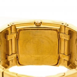 Pre Owned Roberto Cavalli Gold Plated Stainless Steel 7253270017 Women's Wristwatch 32 mm