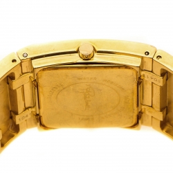 Pre Owned Roberto Cavalli Gold Plated Stainless Steel 7253270017 Women's Wristwatch 32 mm