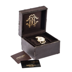 Roberto Cavalli Silver White Dial Gold Plated Stainless Steel 7251172515 Women's Wristwatch 40 mm
