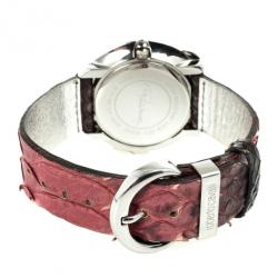 Roberto Cavalli Timewear Snake Diamonds Womens Wristwatch 40 MM