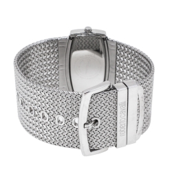 Pre Owned Roberto Cavalli Silver Stainless Steel Diamond Ellisse R72533114515 Women's Wristwatch 40 mm