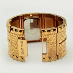 Pre Owned Roberto Cavalli Keira Rose Gold Stainless Steel Wristwatch